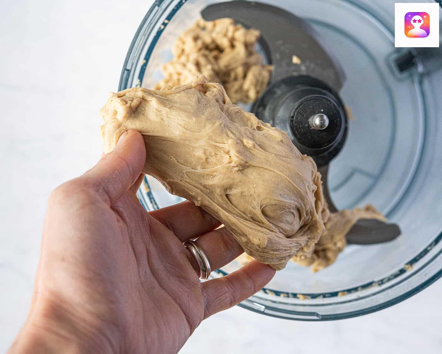 Stretchy dough texture.